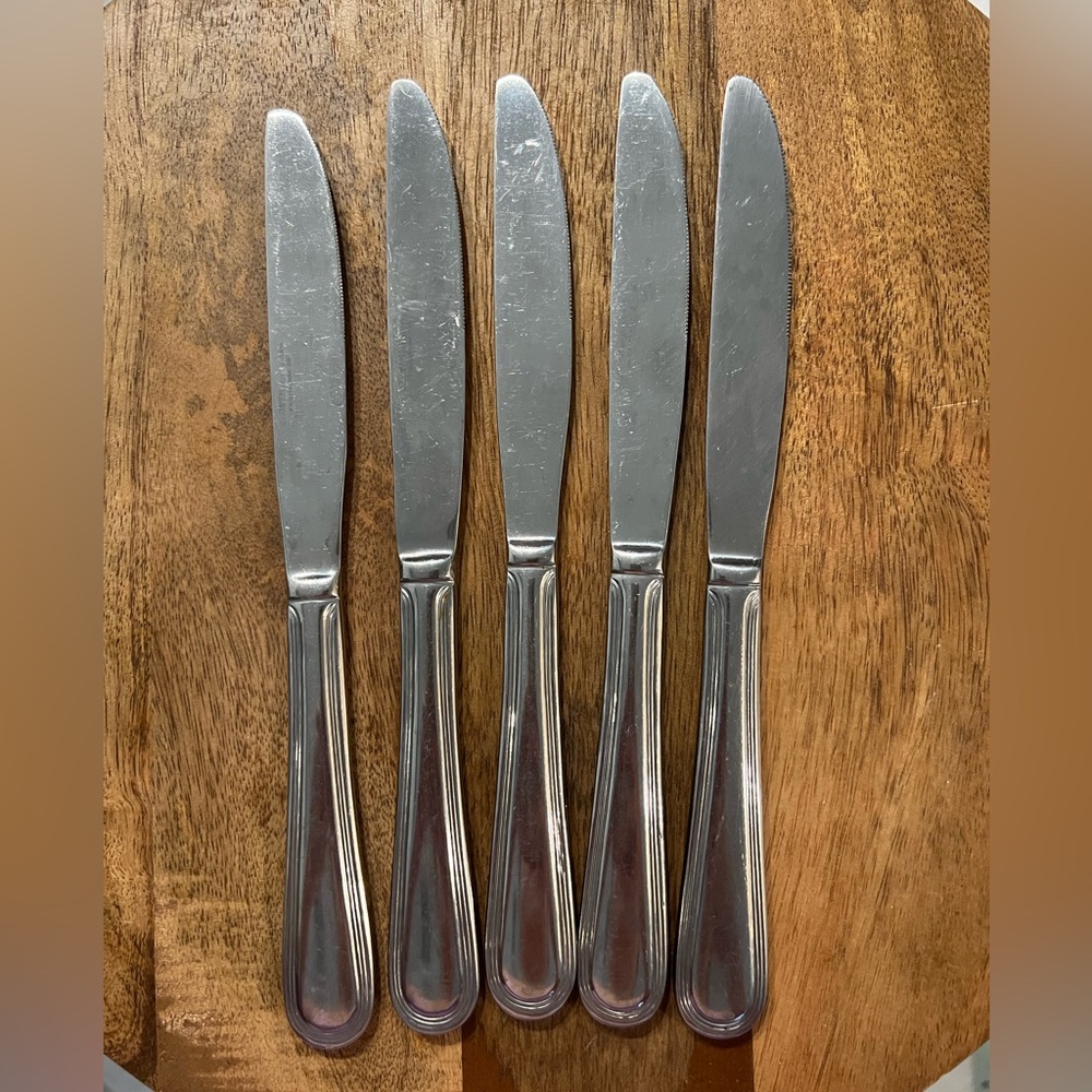 5 - piece stainless steel bread knife set